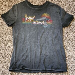 Harley-Davidson Kids Charcoal Tee with Colorful Logo